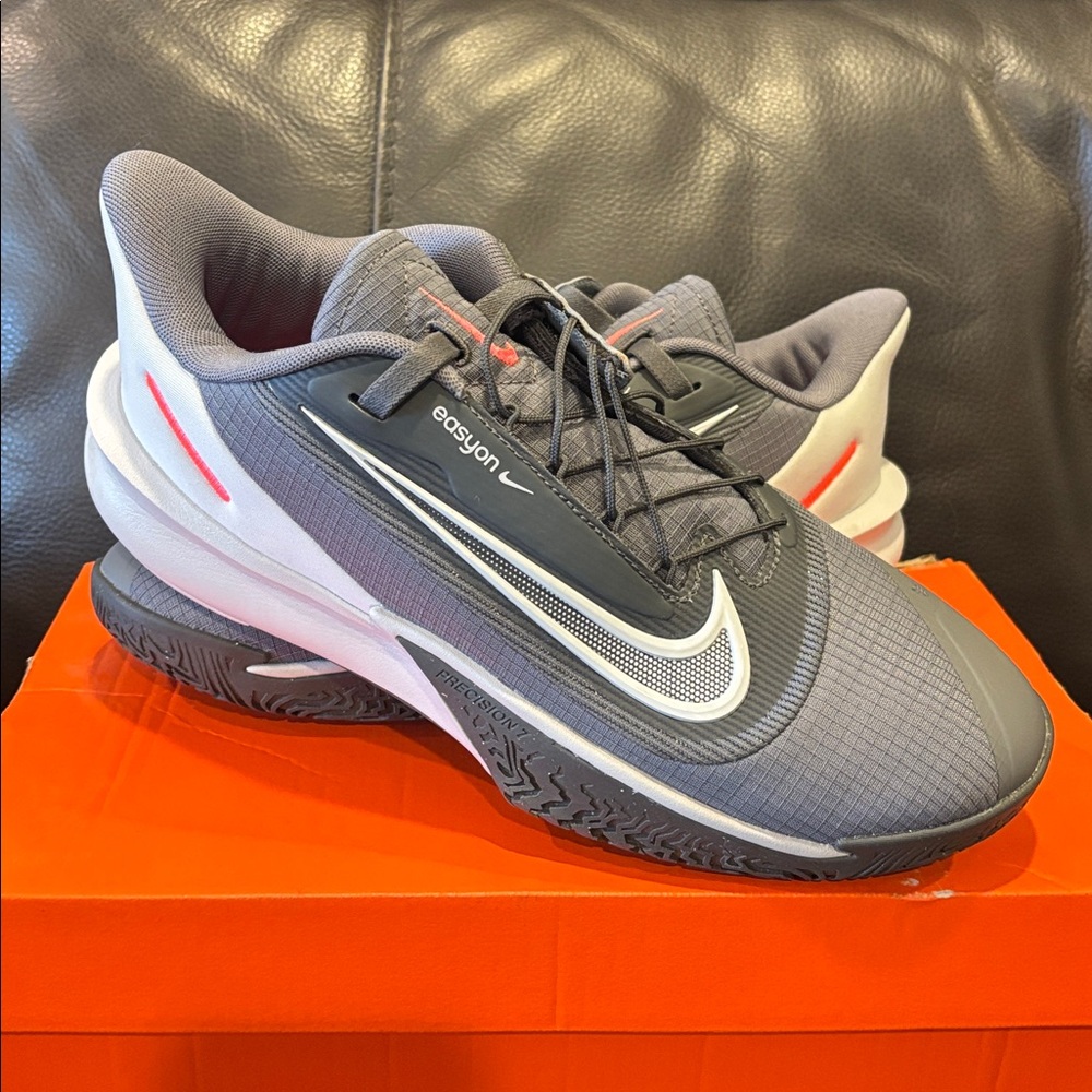 Nike Precision VII 7 Easyon Grey & White Sz 9 NEW